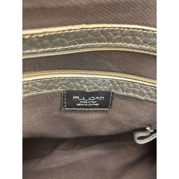 Stunning Pulicati large Italian Leather Bag. Great Condition In Olive Green. - Picture 5 of 14